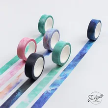 1.5cm*7M The Fantastic Dream Color Decorative Washi Tape DIY Scrapbooking Sticker Label Masking Tape School Office Supply
