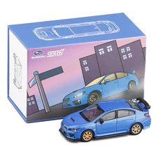 1/64 Collection Edition impreza WRX STI Alloy Car Model Diecast Metal Toy Car Model Simulation With Retail box Decoration