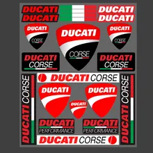 1 Set Reflective Ducati Sticker Decal Vintage Monster Scrambler Italian Corse Logo For Ducati Multistrada Performance 821 620