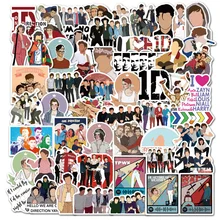 10/30/50PCS British Men's Team One-way Combination 1D Graffiti Stickers Suitcase Water Cup Notebook Stickers Wholesale