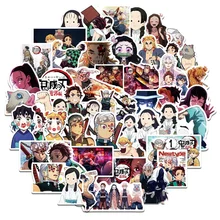 10/30/50PCS Devil Slayer Flower Street Anime Series Graffiti Waterproof Stickers Creative Decals DecorativeRefrigeratorWholesale
