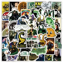 10/30/50PCS Marvel The Avengers Movie Loki Stickers Laptop Luggage Skateboard Car Cool Graffiti Waterproof Kid Toy Sticker Decal
