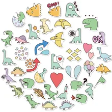10/40Pcs Dinosaur Stickers Suitcase Skateboard Laptop Luggage Phone Cartoon Stickers Decal Kids Gift Toy