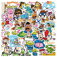 10/50Pcs Disney Stickers Collection Of Cartoon Characters Stickers Skateboard Guitar Luggage Decal Kid Toys Waterproof