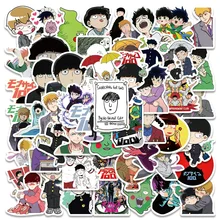 10/52Pcs Anime Mob Psycho 100 Stickers PVC Decals For Laptop Luggage Scrapbook Phone Motorcycle Helmet Stickers Kids Toy