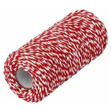 100m Chunky Red & White String Cord Christmas Gift Wrap Candy Cane Gift Box Cotton Thread Handmade DIY Color Cotton Rope