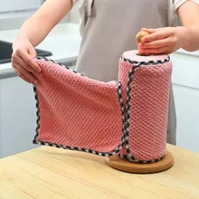 10PCS Absorbs Water Kitchen Hand Wipes Dish Wipes Table Towels and Dishcloths Broom Towels Cleaning Cloth Towels