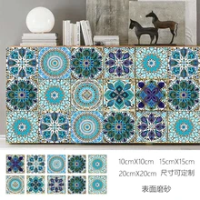 10PCS Mandala Pattern Wall Stickers Kitchen Bathroom Wardrobe Decoration Art Mural Waterproof PVC Wallpaper Art Wall Decals