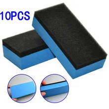10Pcs Car Ceramic Coating Waxing Polishing Sponge Glass Nano Wax Coat Applicator Polishing Pad EVA Sponge Rectangle