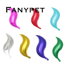 10pcs 24inch "s" Shape Aluminum Foil Balloons Curve Inflatable Helium Balloon BirthdayWedding Decor Ballon Party Event Supplies