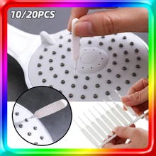 10pcs/Set Anti-clogging Shower Head Cleaning Brush Pore Gap Cleaning Brush For Kitchen Toilet Mobile Phone Hole Keyboard Washing