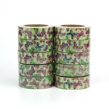 10pcs/lot Decorative Butterfly Washi Tapes Paper DIY Scrapbooking Sticker Japanese Masking tape Wholesale Stationery