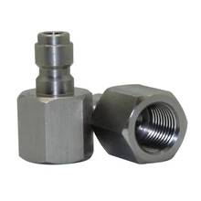10pcs/lot Stainless Steel 8mm Male Quick Disconnect with Female Thread 1/8NPT 1/8BSP M10*1 3/8UNF