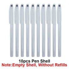 10pcs/ lot Transparent Pen Cover Gel Pen Shell Ballpoint Pen Shell Simple Styple Cheap Pen Shell Cover Drop Shipping