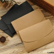 10pcs/lot  Vintage  Blank Kraft Paper DIY Multifunction Envelope postcard box Package paper 3 Colors