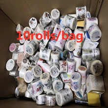 10rolls/set Japanese Cute Random Washi Tape Sets Scrapbooking Masking Adhesive Tapes Paper Stationery Stickers For School Suppli