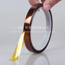 10x 3mm*33M *0.06mm High Temperature Resistant Sticky Polyimide Tape Sticky for Chip BGA PCB SMT Solder Masking Insulate