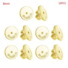 10x Alloy Earring Backs Replacements Safety Butterfly Earrings Stoppers Gold Silver Color Ear Locking for Posts Earrings