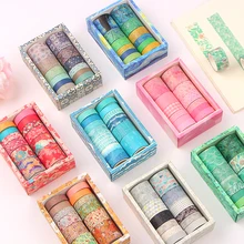 12 Roll/set  Washi Tapes Painting Paper Masking Tape DIY Decorative Adhesive Tapes Scrapbooking Stickers