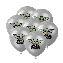 12PCS Disney Star Wars Themed Party Decoration Supplies BabyYoda Baby Yoda Latex Balloon Set Children's Toy Gift