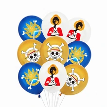 12inch One Piece Balloons Anime Theme Latex Ballons Happy Birthday Party Kids Favors Decoration Baby Shower Hero Luffy Boys Toys
