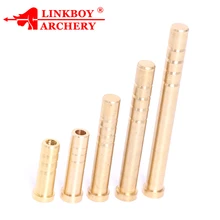 12pcs Copper Insert Arrow Fit ID 6.2 Mm Carbon Fiberglass Arrows Shaft Archery DIY Compound Bow for Hunting