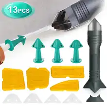 13PCS Silicone Remover Sealant Smooth Scraper Caulk Finisher Grout Kit Tools Floor Mould Removal Hand Tools Set Accessories