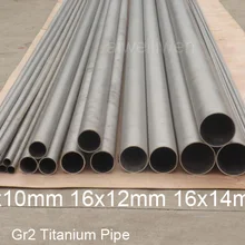 16mm od 16x10mm 16x12mm 14mm gr2 seamless titanium tube grade 2 Titanium Pipe heating titanium alloy pipe Industrial ti pipe TA2