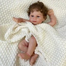 17Inch Already Painted Reborn Baby Doll Kit Unassembled Molds High Quality Handmade Lifelike Newborn Doll Parts DIY Toy