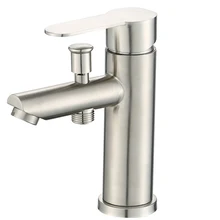 1PC Basin Faucet Stainless Steel Single Handle Sink Mixer Tap With Shower Head Valve G1/2" Ceramic Valve For Bathtub Faucets