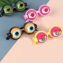 1PC Crazy Eyes Creative Kids Party Favor Funny Pranks Glasses Toy Novelty  Toys Party Accessories Birthday Gifts Хитрые Игрушки