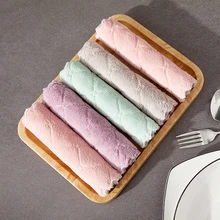 1PC High-Efficiency Microfiber Kitchen Dish Cloth Super Absorbent Tableware Towel Kitchen Tools Household Cleaning Cloths