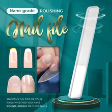 1PC Nano-Grade Polishing And Polishing Nail File Buffer Polishing Strip Transparent Sanding Polishing Durable Nail Art Tool