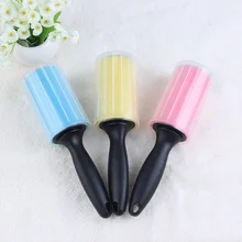 1PC Sticky Silicone Dust Wiper Remover  Cat Dog Clothes Tousle Remover Reusable Washable Lint Roller Bed Hair Cleaning Brush