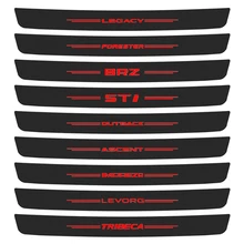 1PC for Subaru Outback STI Forester Levorg Ascent Tribeca BRZ Legacy Car Trunk Door Sill Protector Stickers Rear Bumper Plate