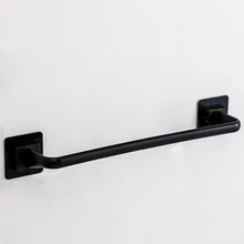 1PCS Self-Adhesive Towel Rod Towel Bar Stick On Wall Bath Towel Holder Rail Rack For Flat And Smooth Surfaces Tile Glass Metal