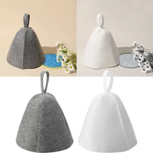 1Pc Sauna Hat Thicken Wool Felt Sauna Hat Hair Protection Spa Sauna Accs For Bath Protection Accessories Shower Cap