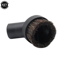 1Pcs 32mm Horsehair Vacuum Cleaner Brush Head Suction Nozzle Replacement Round Keyboard Gap Dusting Brush Suitable for Philips