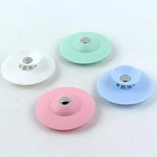1Pcs 4Colors Kitchen Sink Filter Shower Drain Hair Catcher Stopper TPR Bathroom Floor Drain Cover Universal Anti-clogging