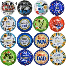1Pcs/5 Pcs 18Inch Spanish English Happy Father Day Foil Balloons Feliz Dia Super Papa Helium Globos Party Decoration Gift Baloes