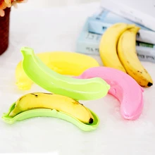 1Pcs Plastic Banana Protector Container Box Holder Case Food Lunch Fruit Storage Box for OutdoorTravel Cute Banana Storage Case