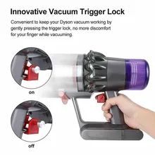 1X Trigger Lock Power Button Accessoriesfor Dyson V6 V7 V8 V10 V11 Vacuum Cleaner Brand New And High Quality Grey / Red