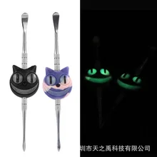 1pc Alloy Spoon Medicine Bottle Use Sniffer Snorter Snuff Powder Tobacco Micro-tuning Shovel Smoking Accessories