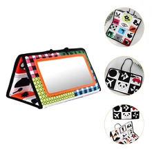 1pc Baby Tummy Time High Contrast Black White Creative Crinkle Activity Book