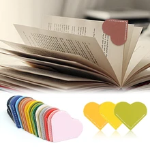 1pc Mini Heart Corner Page Marker Handcrated Vintage Leather Bookmarks For Book Leather Bookmark For Reader Students Kids Gift