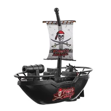 1pc Pool Pirate Boat Pirate Ship Bath Boat Toy Birthday Gift For Kids Children'S Shower Bathing Electric Pirate Toy Ship Model
