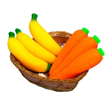 1pc Shapeable Banana Carrot Vegetable Squeeze Toy Novelty Fidget Toys Stress Relief Not Squish Toy Kids игрушки