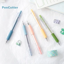 1pcs Click Type Knife Pen Portable Utility Knife Paper Cutter Opener for Envelop Diary Cutting Carving Handcraft Pencutter A6898