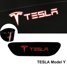 1pcs For Tesla Model Y High-Position Brake Light Stickers PVC Taillight Decoration Stickers Modification Auto Accessories