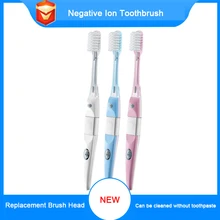1pcs Negative Ion Toothbrush Deep Cleaning Portable Travel Brush Soft Bristles Replacement Brush Head Toothbrush